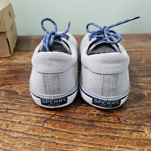 Sperry Top Sider Boys‎ STK266654 Size 3M Gray White Lace Up - Picture 4 of 6